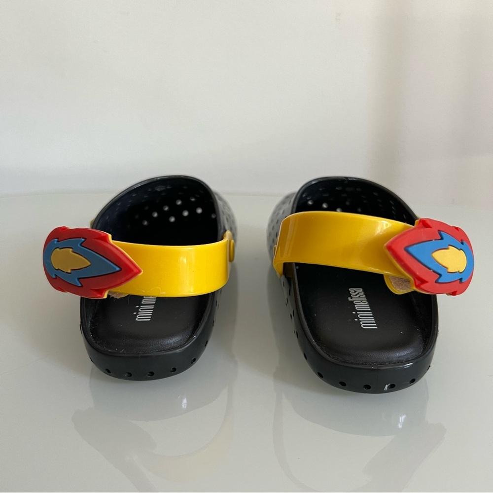 MINI MELLISA Rocket Black and Yellow Clogs, 8 Toddler - Picture 4 of 9